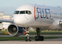 G-FJEA @ EGCC - Flyjet 757 - by Kevin Murphy
