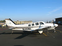 N146WA @ PAO - Factory-fresh Woodland Aviation 2006 Raytheon G58 @ Palo Alto Airport, CA - by Steve Nation