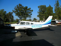N8256E @ PAO - 1980 Piper PA-28-161 with cowling door open @ Palo Alto Airport, CA - by Steve Nation