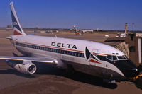 N306DL @ DFW - Seen in 1995 at DFW, this 737 was already sporting stickers commemorating the 1996 Summer Olympics in Atlanta. This workhorse would serve the airline faithfully another 10 years, until early 2005. - by Daniel L. Berek