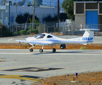 N359JP @ KSQL - JLH Aviation Group 2004 Diamond Aircraft DA20 C1 cleared for takeoff @ San Carlos Airport, CA - by Steve Nation