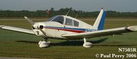 N7505R @ W03 - Sitting on the static line before the Fly-In gets underway - by Paul Perry