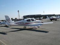 N572CD @ SQL - Sierra 6 Inc. (Crested Butte, WY) 2005 Cirrus Design SR22 @ San Carlos Airport, CA - by Steve Nation