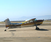 N9943X @ OAK - 1961 Cessna 185 visiting from Truckee, CA @ Oakland International Airport, CA - by Steve Nation