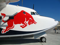 N29853 @ OAK - Close-up of nose on Flight Management Resources Red Bull 1951 Grumman HU-16E (ex USCG 17246) on the ramp for Fleet Week @ Oakland International Airport, CA - by Steve Nation