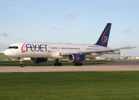 G-FJEA @ EGCC - Flyjet 757 - by Kevin Murphy