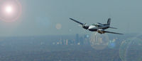 N29Y - Eh, thats Kansas City in the background and I photoshoped in the sun and lens glare - by Cameron Sweitzer