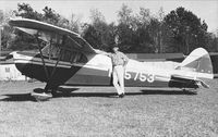 N55753 - Pic from 1960 with owner, Charlie Parrott - by Steve D.