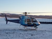C-GGSP @ CYVQ - GSP Running Up Outside Sahtu Heli - by Lindsey Gebauer
