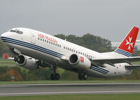 9H-ADI @ EGCC - Maltese 737 - by Kevin Murphy