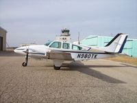 N980TK @ KFCM - Beech E55 - by Mark Pasqualino
