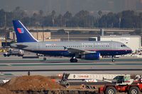 N805UA @ LAX - United Airlines N805UA (FLT UAL1151) from San Francisco, taxiing to Terminal 7 after arrival on the north complex.