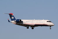 N413AW @ ATL - On final for Runway 9R - by Michael Martin