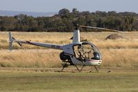 VH-JHI @ YPJT - Robinson R22 Beta out on the grass late in the afternoon. - by Lachlan Brendan