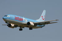 OO-TUI @ EBBR - descending to rwy 25L