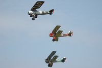 F-AZCN - 2 Royal Aircraft Factory SE.5a together with a Morane-Saulnier MS.138 - by Volker Hilpert