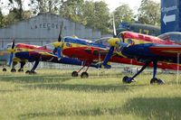 RA-3332K - Three Yakovlev Yak-54 in a row