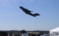 96-0005 @ GSB - The C-17, when unladen, can REALLY climb