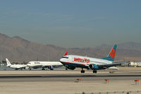 N307AW @ KLAS - America West Airlines / 1990 Boeing 737-3G7 - by Brad Campbell