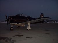 N555PF @ KUGN - North American T-28B - by Mark Pasqualino