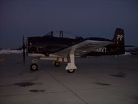 N555PF @ KUGN - North American T-28B - by Mark Pasqualino