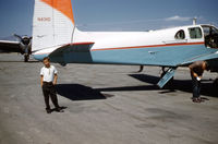 N4311D @ SLT - Excaliber Twin Bonanza. Me at age 9 on a trip with my father. My dad flew this airplane extensively across the US for El Paso Natural Gas Co. - by Roy Brooks