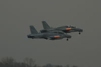 MM55459 @ VIE - Italian Air Force MB339 together with 61-26 - by Yakfreak - VAP
