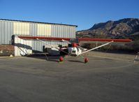 N8702V @ SZP - 1975 Bellanca 8KCAB DECATHLON, Lycoming I0-320 150 Hp, maintenance parking - by Doug Robertson