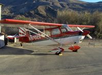 N8702V @ SZP - 1975 Bellanca 8KCAB DECATHLON, Lycoming IO-320 150 Hp, maintenance parking - by Doug Robertson
