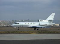 N2FQ @ CMA - 1986 Dassault-Breguet FALCON 50, three Garrett TFE 731-40 3,700 lb st turbofans, taxi - by Doug Robertson