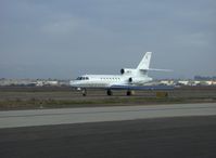 N2FQ @ CMA - 1986 Dassault-Breguet FALCON 50, three Garrett TFE 731-40 3,700 lb st turbofans, taxi - by Doug Robertson