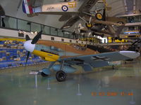G-USTV @ X2HF - Messerschmitt Bf 109 on display at RAF Museum, London, England - by John J. Boling