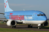 G-THOL @ EGHH - Boeing 737 500 - by Les Rickman