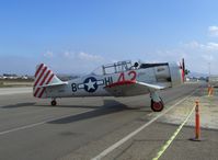 N86WW @ CMA - 1956 North American SNJ-4 'Sugarfoot', P&W R-1340 AN-1 550 Hp, engine shutdown-awaiting tow - by Doug Robertson