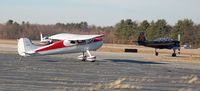 N83N @ KASH - Nice old Cessna 140 holding short with a Yak-52 - by Nick Michaud