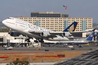 9V-SPP @ LAX - Singapore Airlines 9V-SPP, Star Alliance livery, (FLT SIA11) departing RWY 25R enroute to Narita Int'l (RJAA).