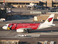 N837AW @ KPHX - frshly painted Arizona Cardinals logojet - by Steve Cook