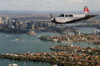 HB-DGL - On their Round-the-World trip Stephan and Nicolas Perren arrive in Sydney - by Lisa Harvey