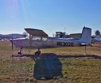 N6302E @ FWN - My apologies for the horrible lighting, but it was the only way to capture this bird. This 1959 Cessna 172 appears to be waiting for a respray; however, I found myself attracted to this aircraft just the way she is. - by Daniel L. Berek
