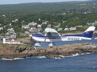 N13323 - N13323 in front of Nubble Light York Maine - by Laura Hughes