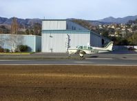 N40AB @ SZP - 1983 Beech F33A BONANZA, Continental IO-520-BA 285 Hp, taxi to Rwy 04 - by Doug Robertson