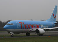 G-THOJ @ BOH - THOMSONFLY 737
