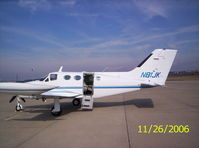 N81JK @ JEF - Cessna 414