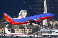 N633SW @ LAS - Southwest Airlines N633SW (FLT SWA1789) climbing out from RWY 01R enroute to Ontario Int'l (KONT).