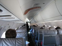 N293SK @ PHL - The cabin of the Embraer EMB-145LR.  Getting ready to fly from PHL to DCA. 20 Mins - by Sam Andrews