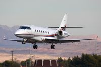 N851LE @ LAS - 2004 Gulfstream 200 N851LE from Van Nuys (KVNY) on a very short final to RWY 25L. - by Dean Heald
