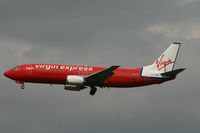 OO-VEK @ EBBR - descending to rwwy 25L