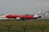 OO-VEK @ EBBR - touch down on rwy 25L