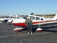 N8578C - My son Alex with our plane at Martha's Vineyard - by Matt Jones