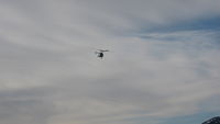 N556D @ SZT - HH-43b autorotation at Sandpoint airport - by Scott Dickenson